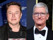 テスラのイーロン・マスクとアップルのティム・クック。
