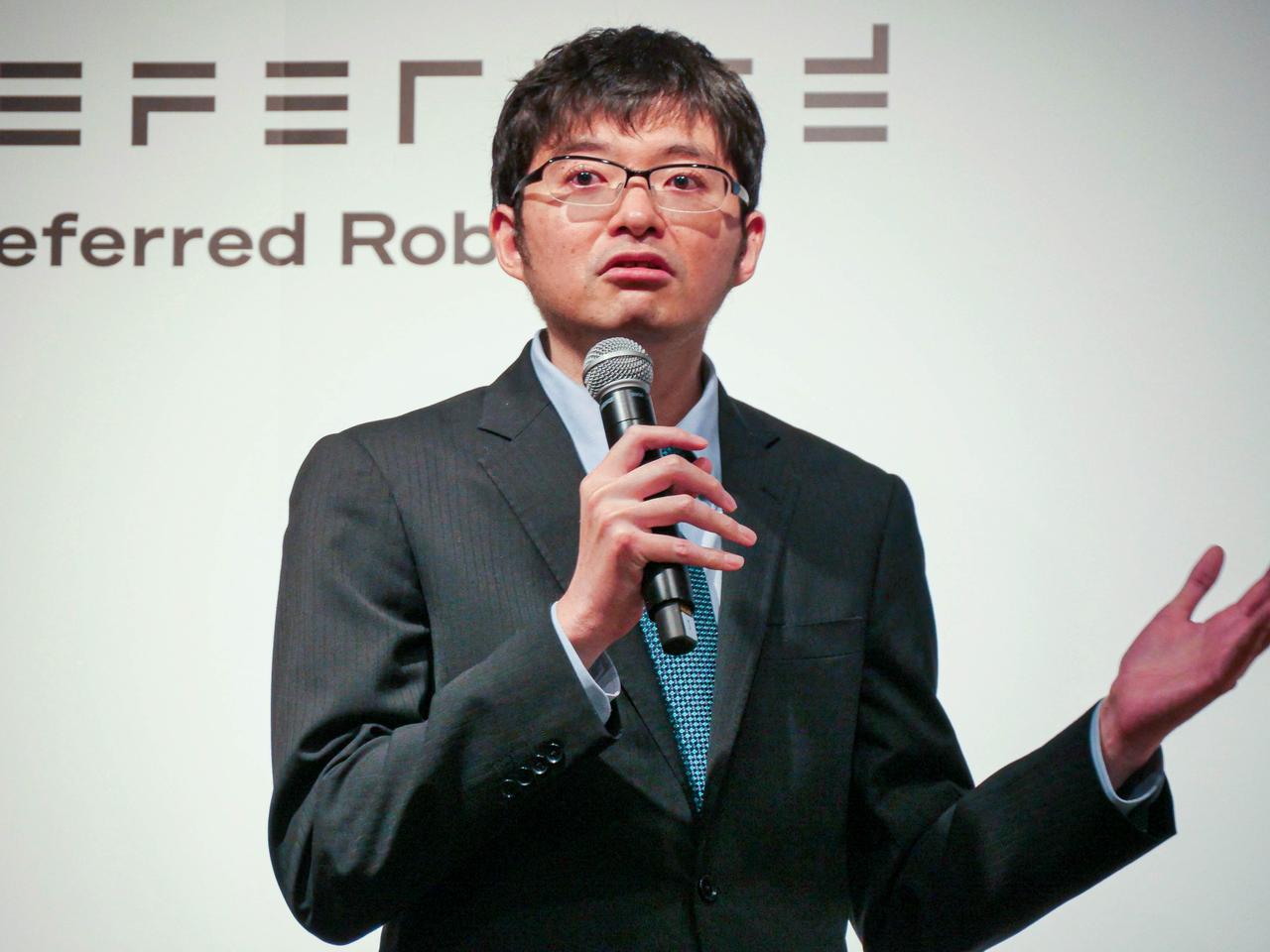 Toru Nishikawa, CEO of Preferred Networks. In 2018, Nishikawa announced that he would develop a personal robot.