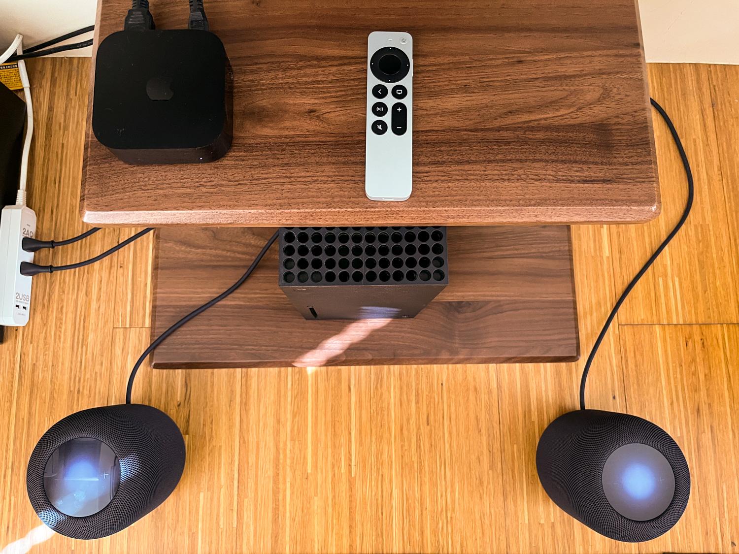 APPLE TV4K \u0026 HomePodmini2台 ホームシアターセット