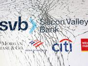 SVBフィナンシャルの株価暴落は、JPモルガンやバンク・オブ・アメリカなどの大手銀行株を圧迫している。