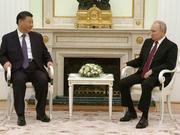 2023年3月20日、モスクワで会談した、中国の習近平国家主席とロシアのウラジーミル・プーチン大統領。
