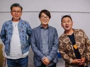 羽生善治九段と『水曜どうでしょう』の藤村忠寿ディレクター・嬉野雅道ディレクター。