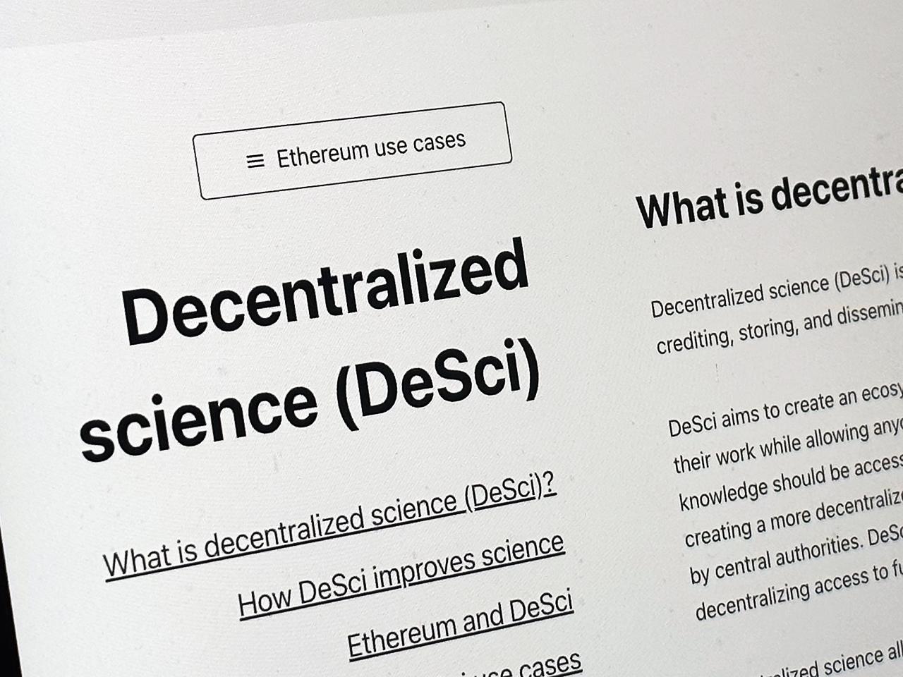 What is DeSci