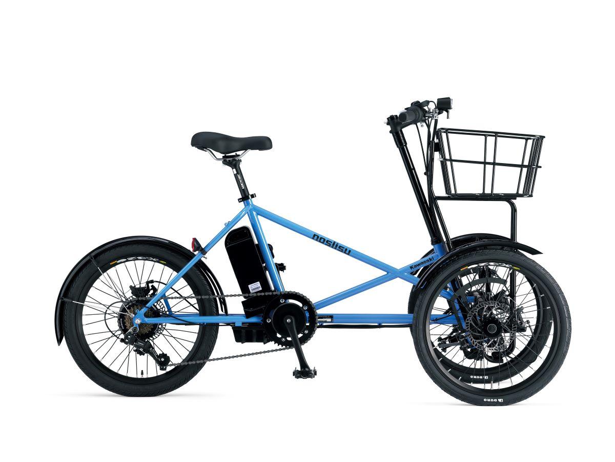 カワサキが作った電動3輪ビークルが36万円で発売。バイクの特許技術を