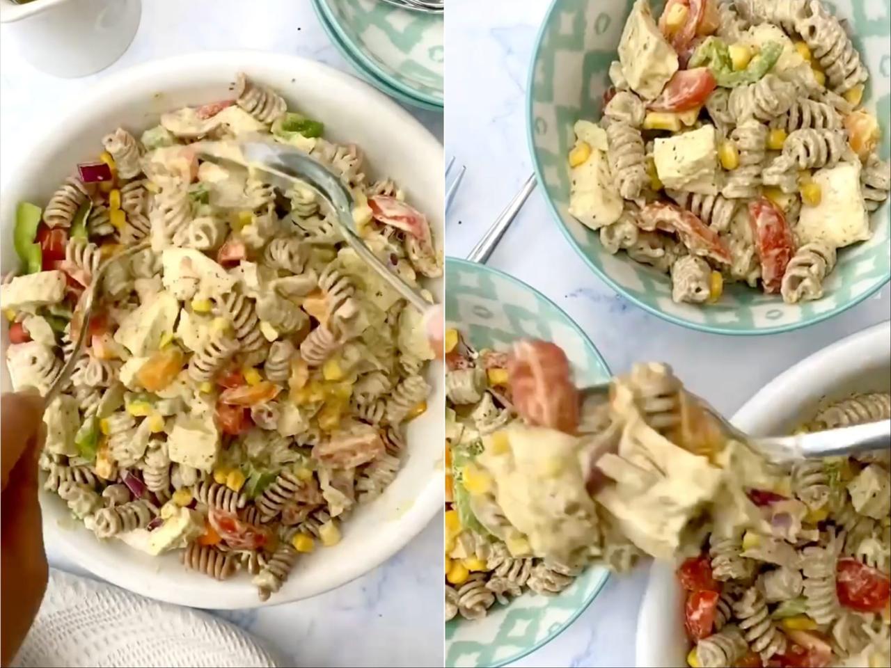 チキン・モッツァレラ・パスタサラダ