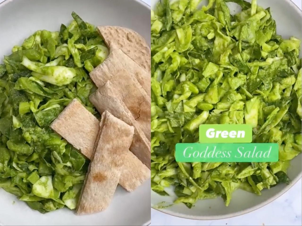 プラントベースのグリーンゴッデス・サラダ
