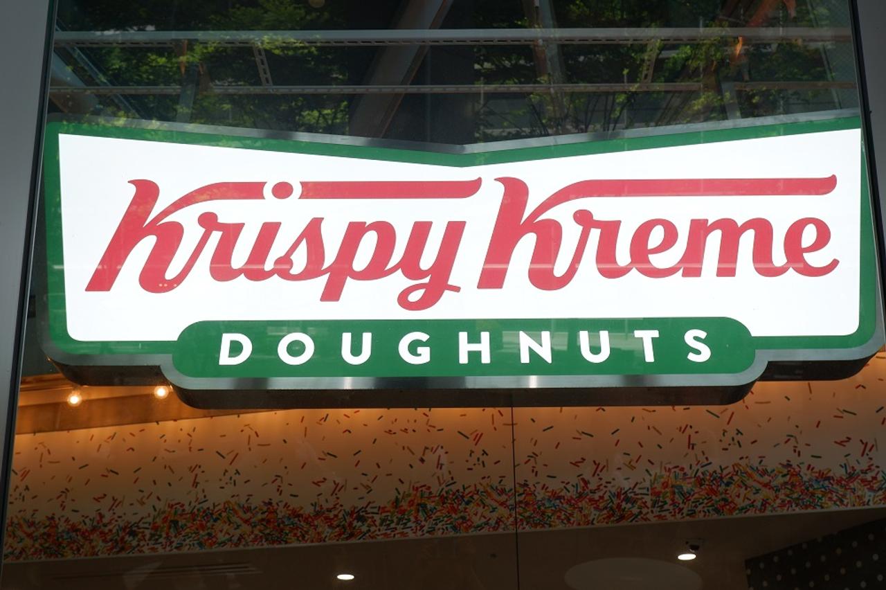 Krispy Kreme donut logo.