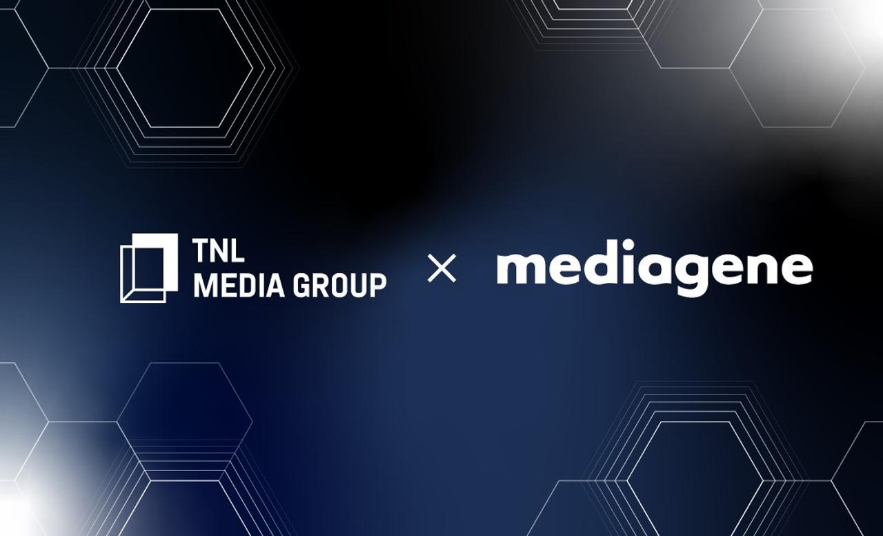 TNLメディアグループとメディアジーンのロゴ