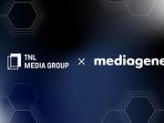 TNLメディアグループとメディアジーンのロゴ