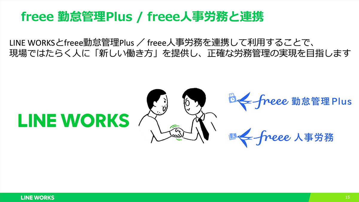 LINE WORKSとfreeeが協業、｢2024年問題｣を背景にチャットで勤怠機能 | Business Insider Japan