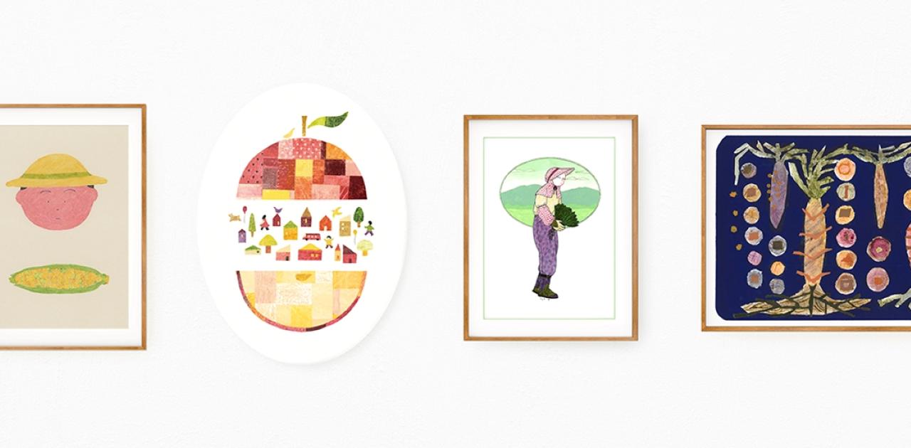 この絵、野菜で描きました。規格外野菜の価値をアートで問い直す