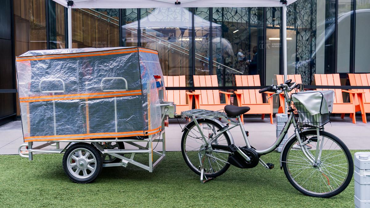 【決定しました】リヤカー アマゾンジャパン、リヤカー付き電動アシスト自転車で商品配送