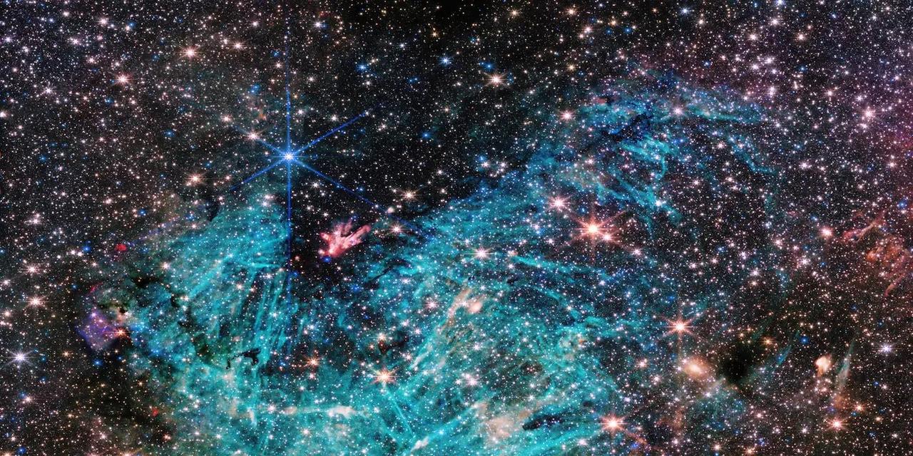 NASAのジェームズ・ウェッブ宇宙望遠鏡が捉えた天の川銀河の中心部。