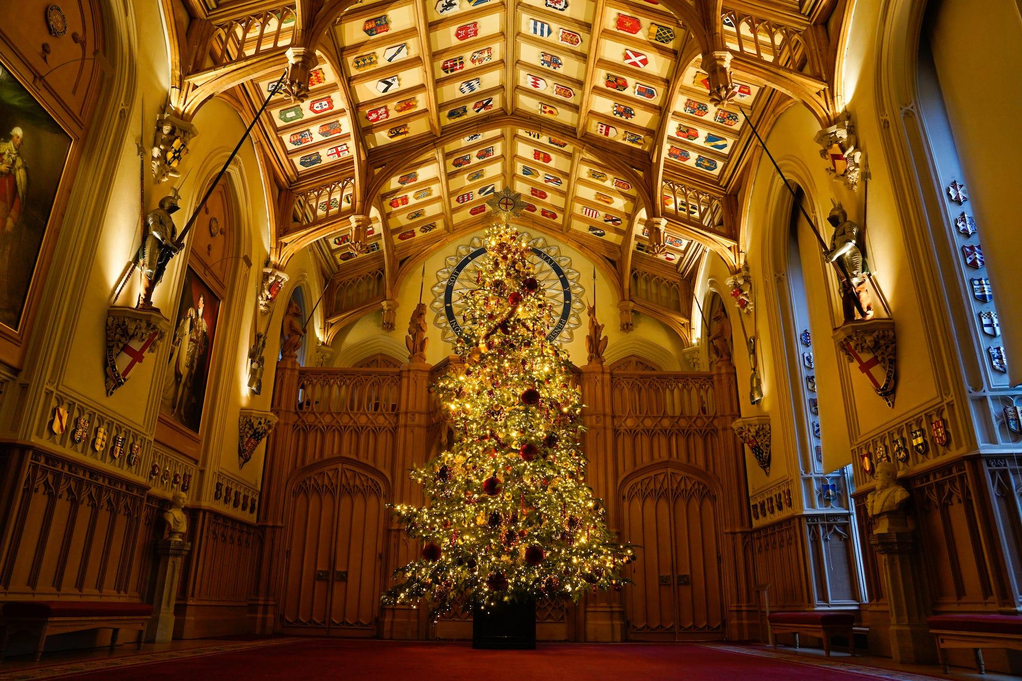 イギリス・ウィンザー城のクリスマス・デコレーション［2023年］