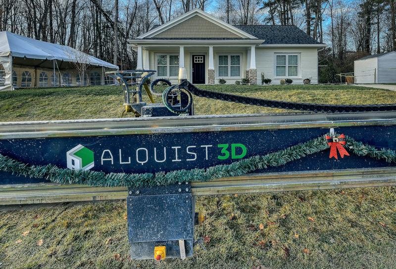 バージニア州にある「ハビタット・フォー・ヒューマニティー」プロジェクトの3Dプリント住宅。