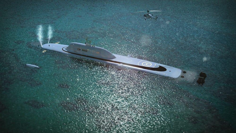 購入できる人は世界で50人…超富裕層向け潜水型スーパーヨットの建造を計画
