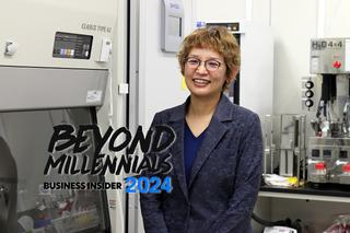 日揮発の培養肉ベンチャー｢オルガノイドファーム｣の代表を務める山木多恵子さん。