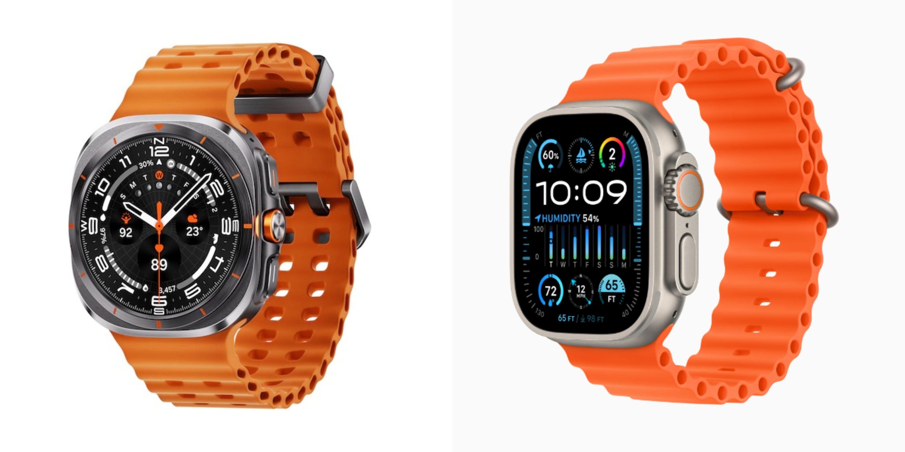 サムスンの最新「Galaxy Watch Ultra」が「Apple Watch Ultra 2」に激似な件。名前も色も素材も…