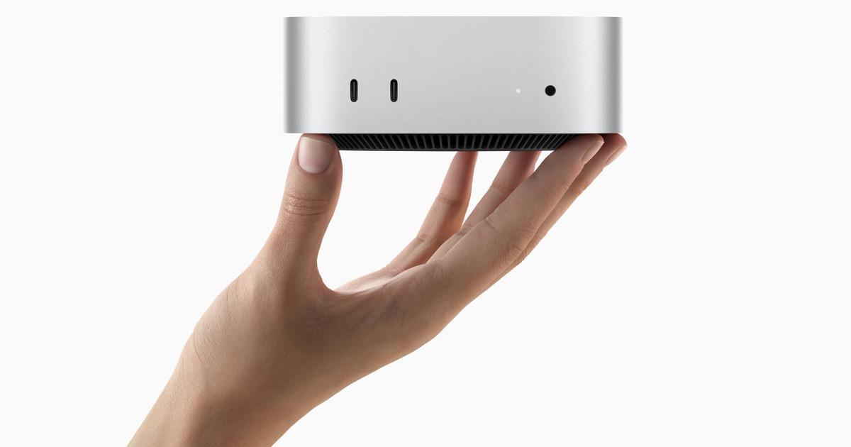 アップルがM4/M4 Pro搭載「Mac mini」発表。手のひらサイズで最安値は9 