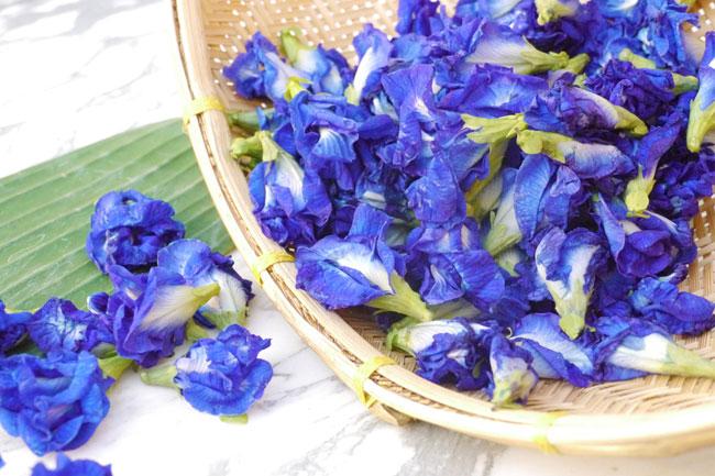 ●乾燥バタフライピーの花100gx5袋まとめてอัญชันAnchanアンチャンの花 ○乾燥バタフライピーの花100gx5袋まとめてอัญชันAnchan