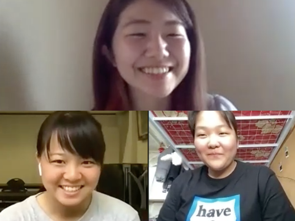 ｢NO YOUTH NO JAPAN｣代表理事の能條桃子さん（上）、青森県立五所川原農林高校相撲部の葛西里澄夢選手（左）、神戸弘陵学園高校女子野球部の島野愛友利選手（右）