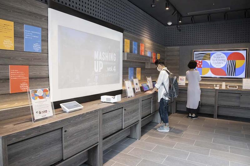 b8ta Tokyo - Yurakuchoで行われたエキシビジョンで、LGのプロジェクター｢CineBeam HF65LS｣は大活躍。