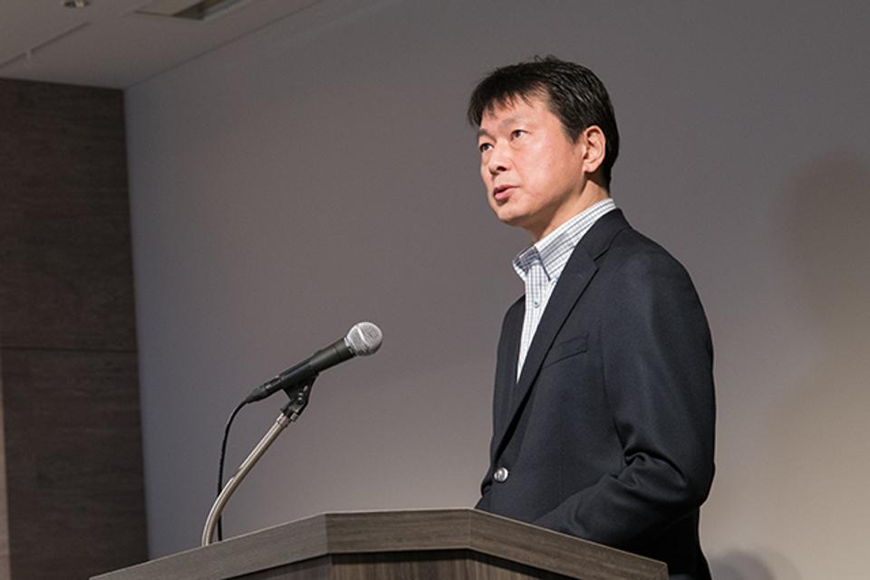 ワークマネジメントについての概念を語る、Asana Japan代表取締役ゼネラルマネージャーの田村元さん。