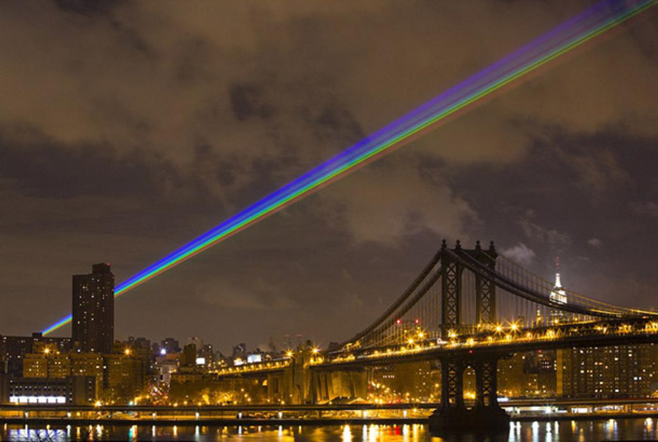 ニューヨークに現れた56kmにも伸びる希望の虹 