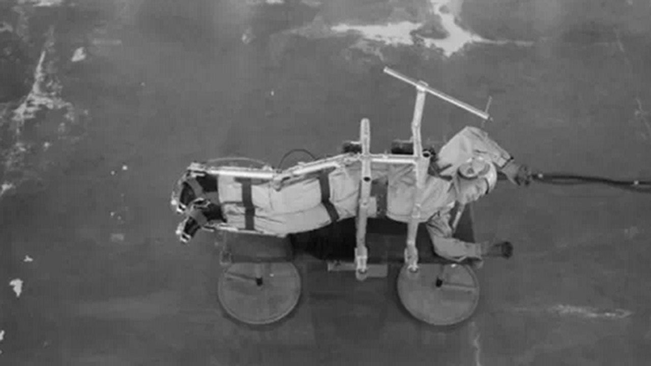 ジワジワくる 人類初の月面着陸に備える歩行訓練の写真 ギズモード ジャパン