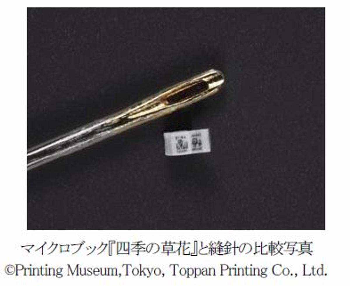 針の穴より小さい！ 0.75mmの小さな本を凸版印刷が作ったよ