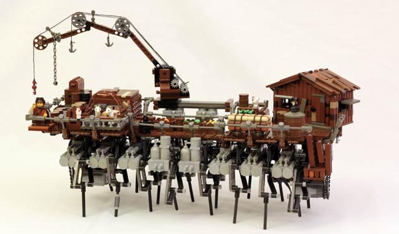 レゴでスチームパンクでメカニック！ ハウルの城みたいな動くレゴ船（動画あり）