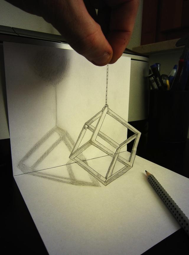 これを鉛筆で描いただって？ 三度見しても信じられない立体絵画