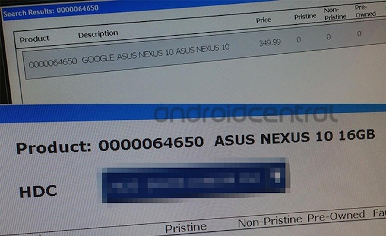 新型Nexus 10がASUS製になりそうな証拠が複数出てきたよ