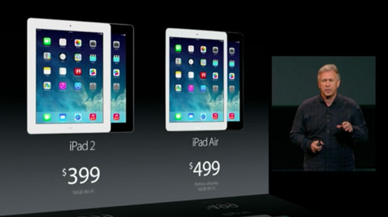 iPad Airは11月1日発売。価格はWiFiモデルが499ドル～、セルラーモデルが629ドル～