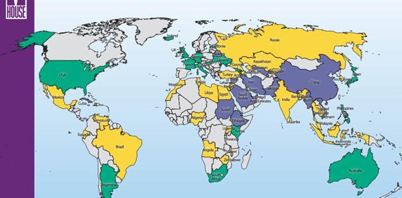 インターネットの自由度を表した世界地図 日本は 自由な国 にランク ギズモード ジャパン