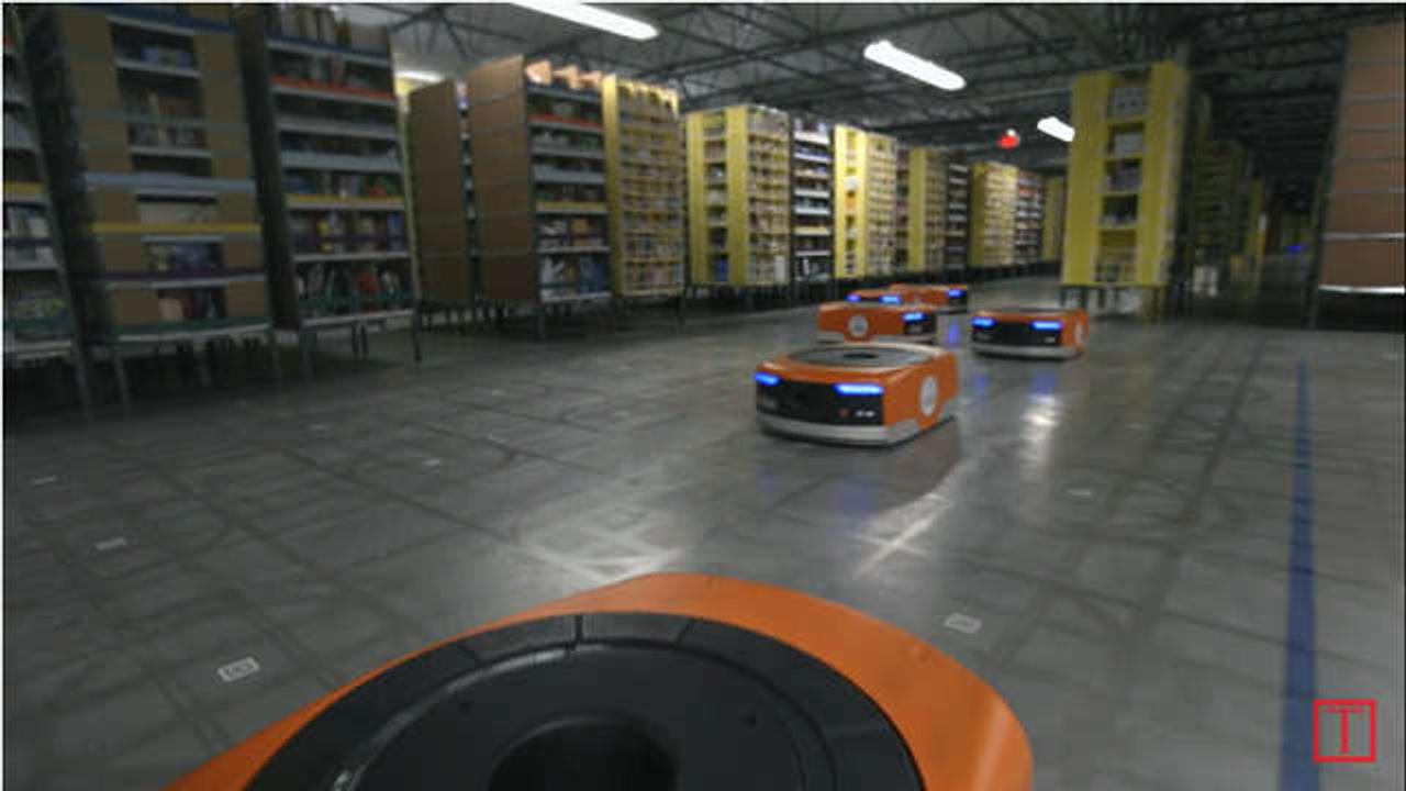 ロボットがアマゾンの倉庫作業員を救う？