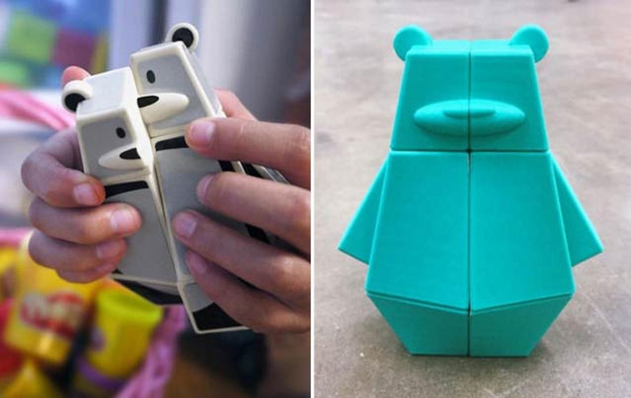 クマさん型のルービックキューブ、3DプリンターでDIY制作可能！
