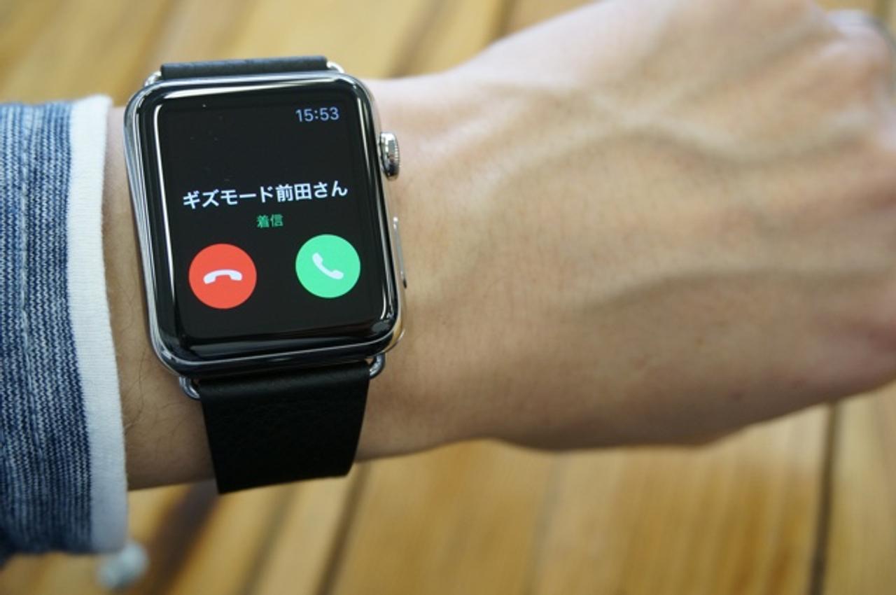 Apple Watchでの電話の受け方はこうですよ。動画で紹介 #AppleWatch