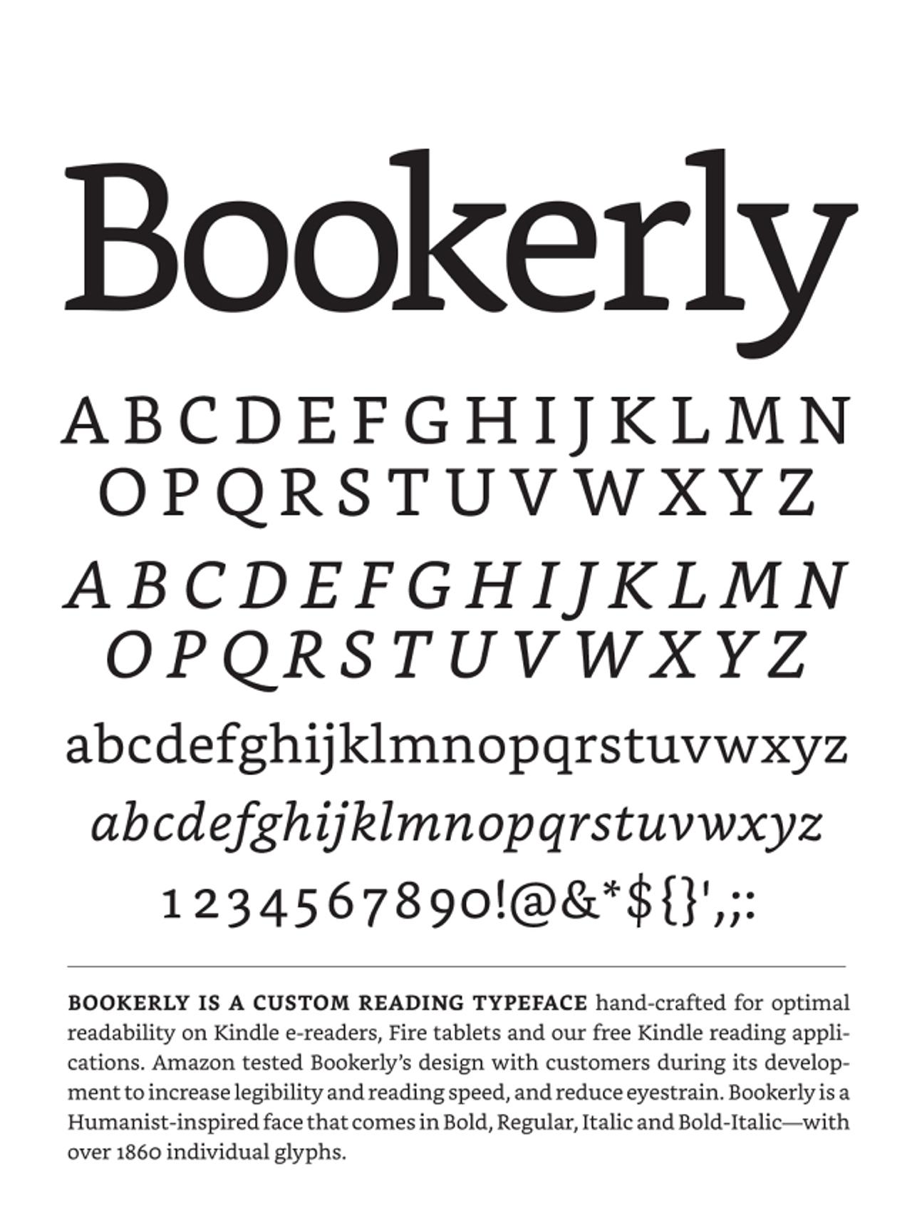 Kindleのためだけに作られたAmazonの新しいタイポグラフィ｢Bookerly｣