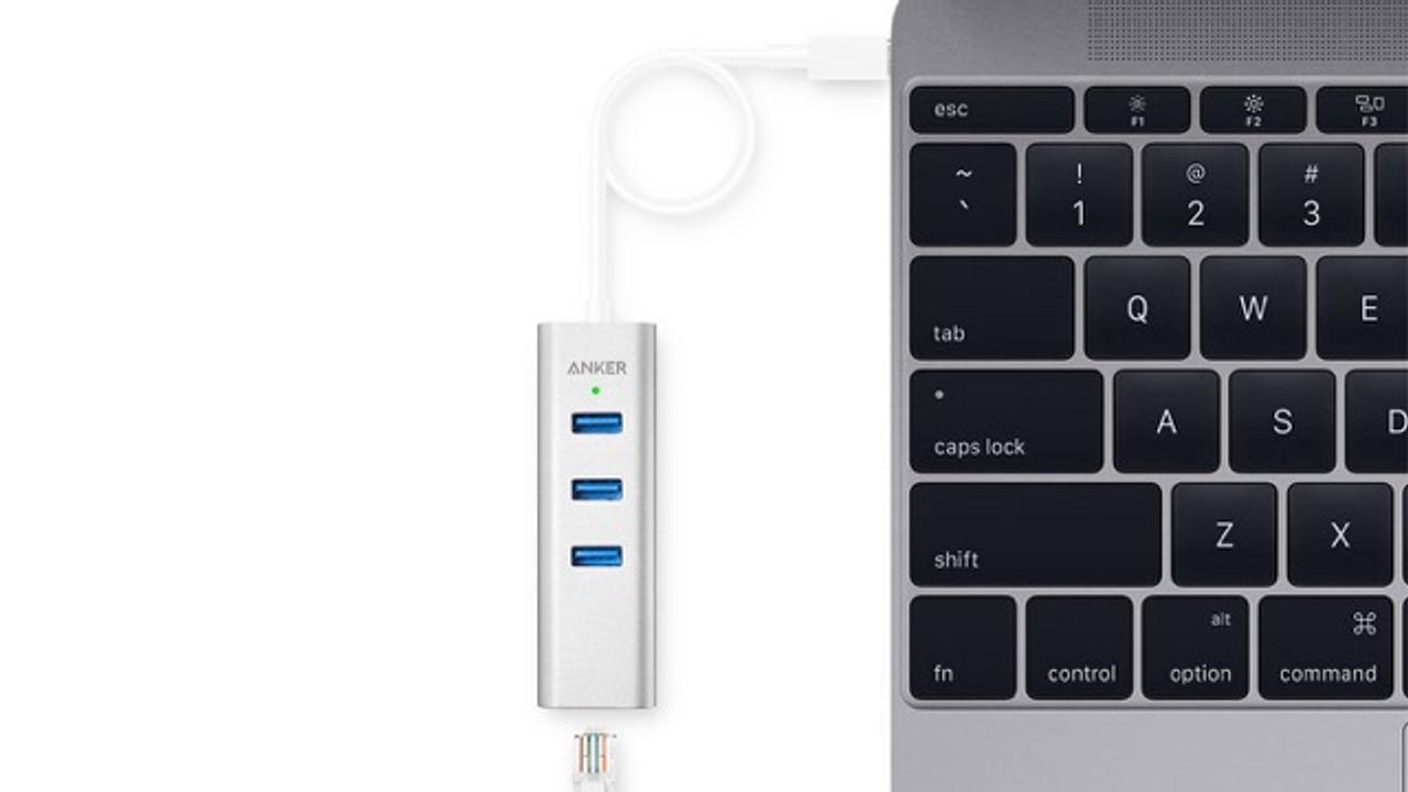 MacBookにマッチしすぎる、イーサネット端子付きハブ
