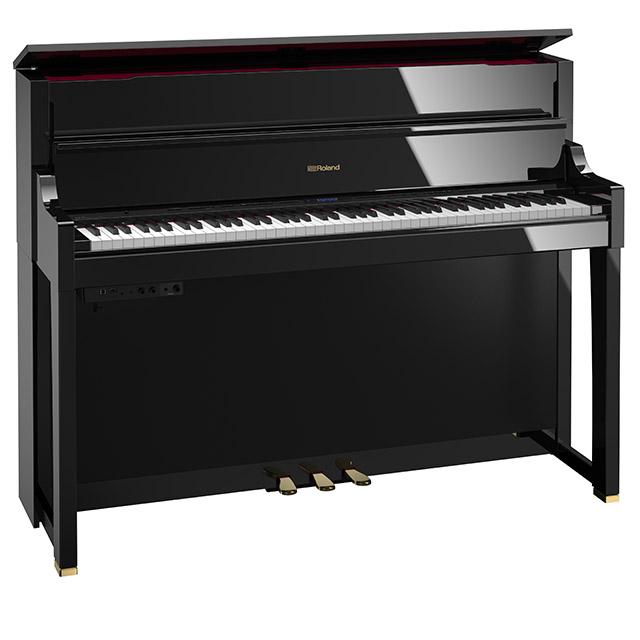 ローランド 電子ピアノ HP605 黒塗鏡面艶出し塗装仕上げ Roland LX-6-PES 黒塗鏡面艶出し塗装仕上げ ローランド 電子