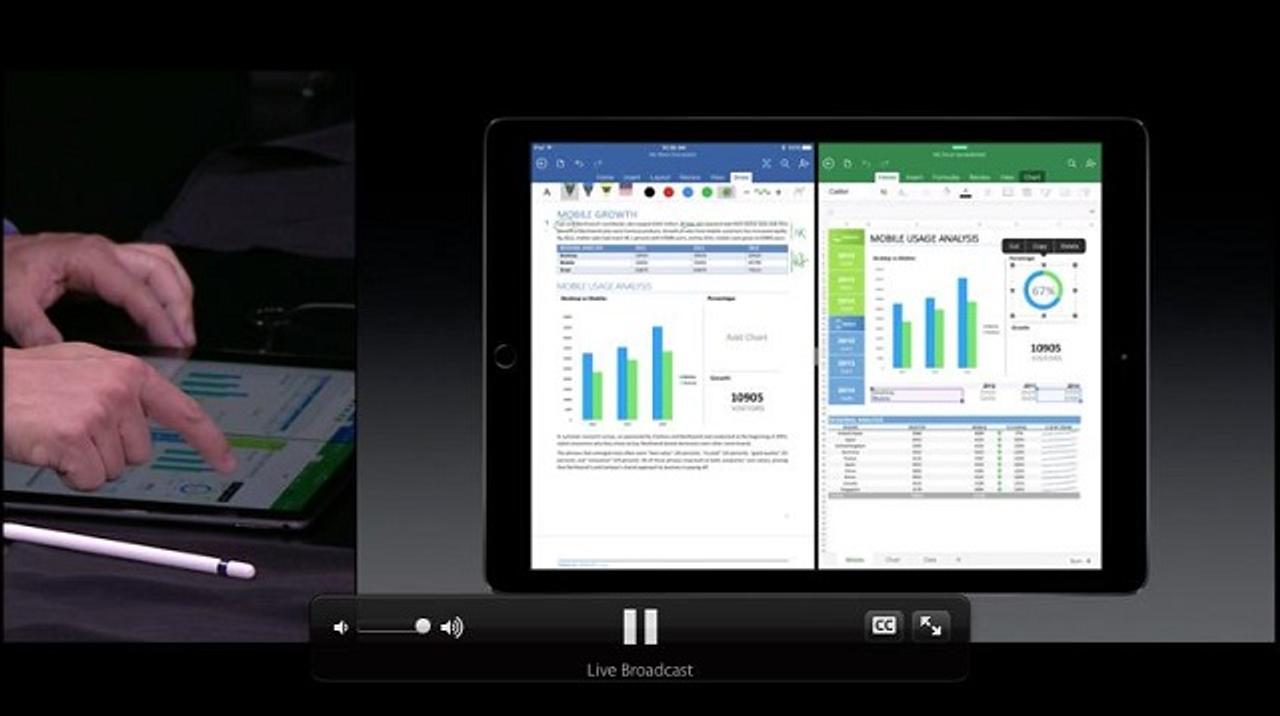 Surface売ってるMSがOfficeアプリをiPad Proでデモ