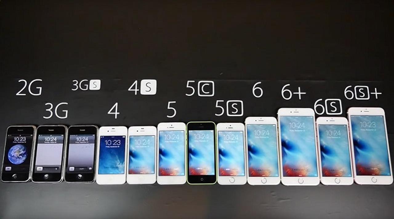 iPhone 6sから初代まで、歴代モデルの進化を一気に比較