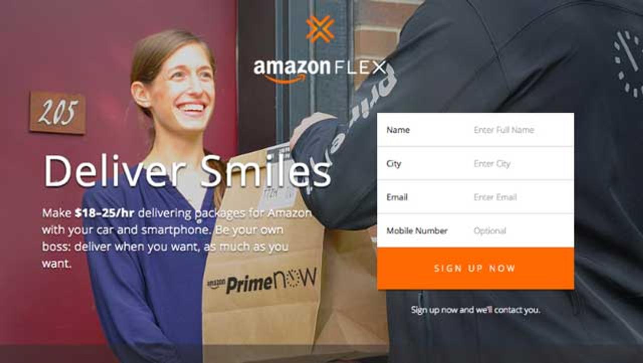 アマゾンが新宅配サービス｢Amazon Flex｣を開始。人類みな配達員