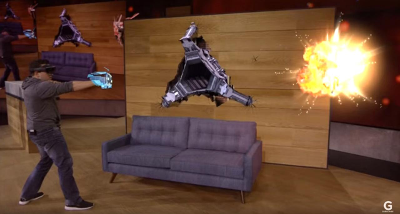 部屋がゲームステージになる｢HoloLens｣のデモが楽しそうすぎる