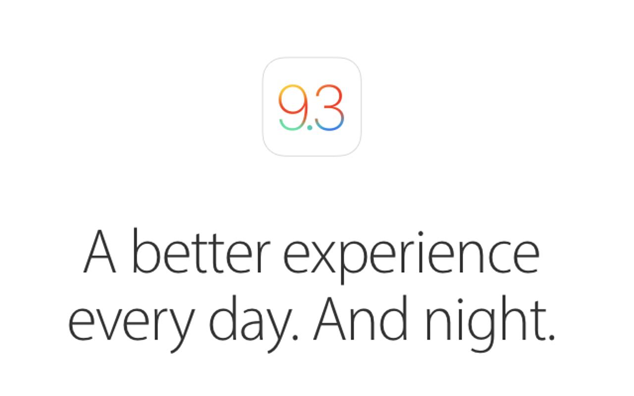 久々の大型アップデートかも。期待のiOS 9.3がパブリックベータ開始