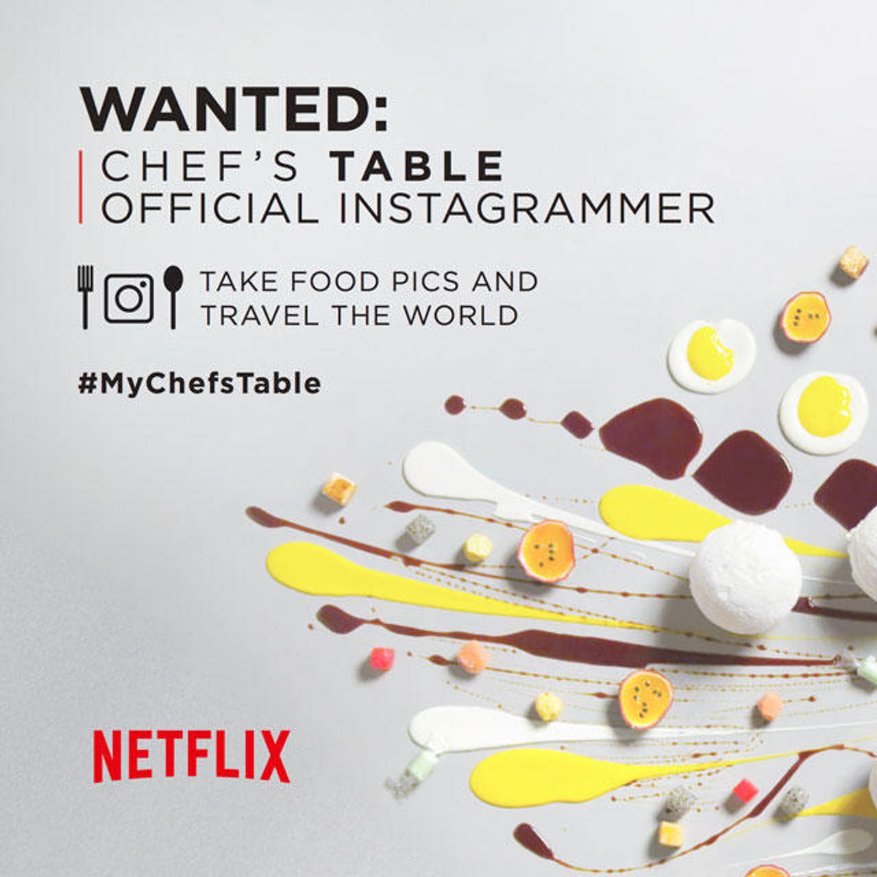 Netflixが専属Instagramerを募集！ 世界最高峰のレストランを巡る美味しい旅へご招待