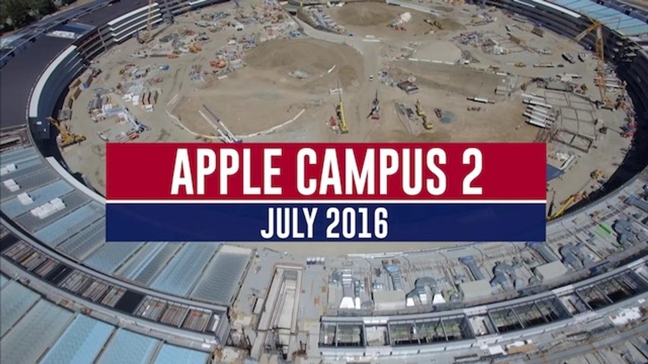 Appleの新社屋の宇宙船ビルこと｢Apple Campus 2｣もうすぐ完成？ 最新の空撮動画が公開
