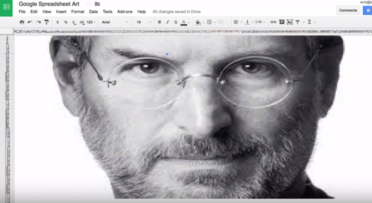 1分でGoogle スプレッドシートに絵を描く裏ワザ