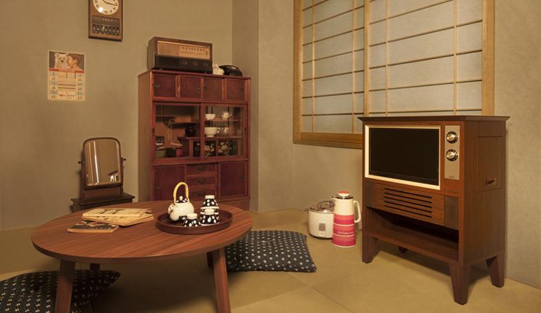 懐かしい気持ちにさせてくれる昭和レトロな液晶テレビ